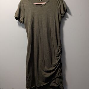 LA MIEL Olive High Low Dress